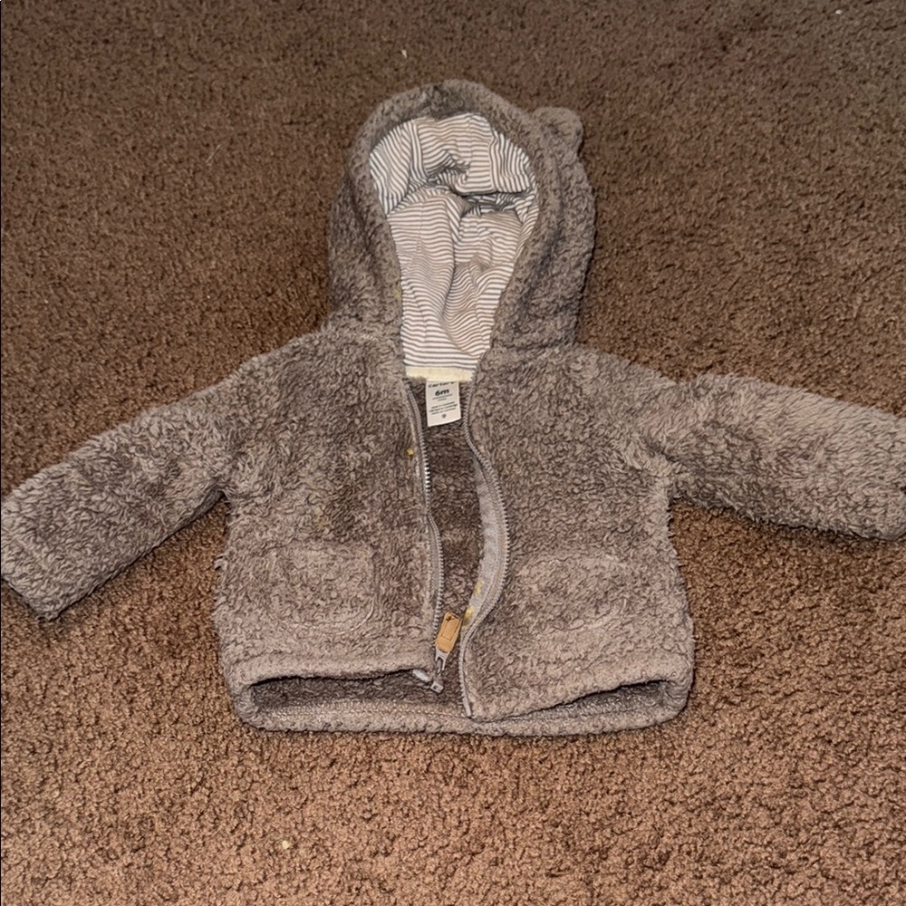 Carter's Gray Plush Baby Jacket